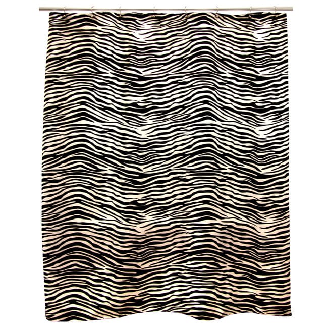 Zebra Print Shower Curtain