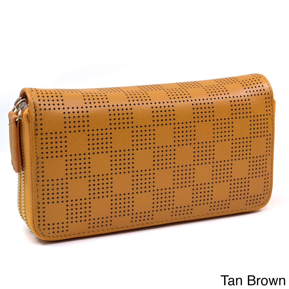 Isabelle Checkered Cut out Wallet