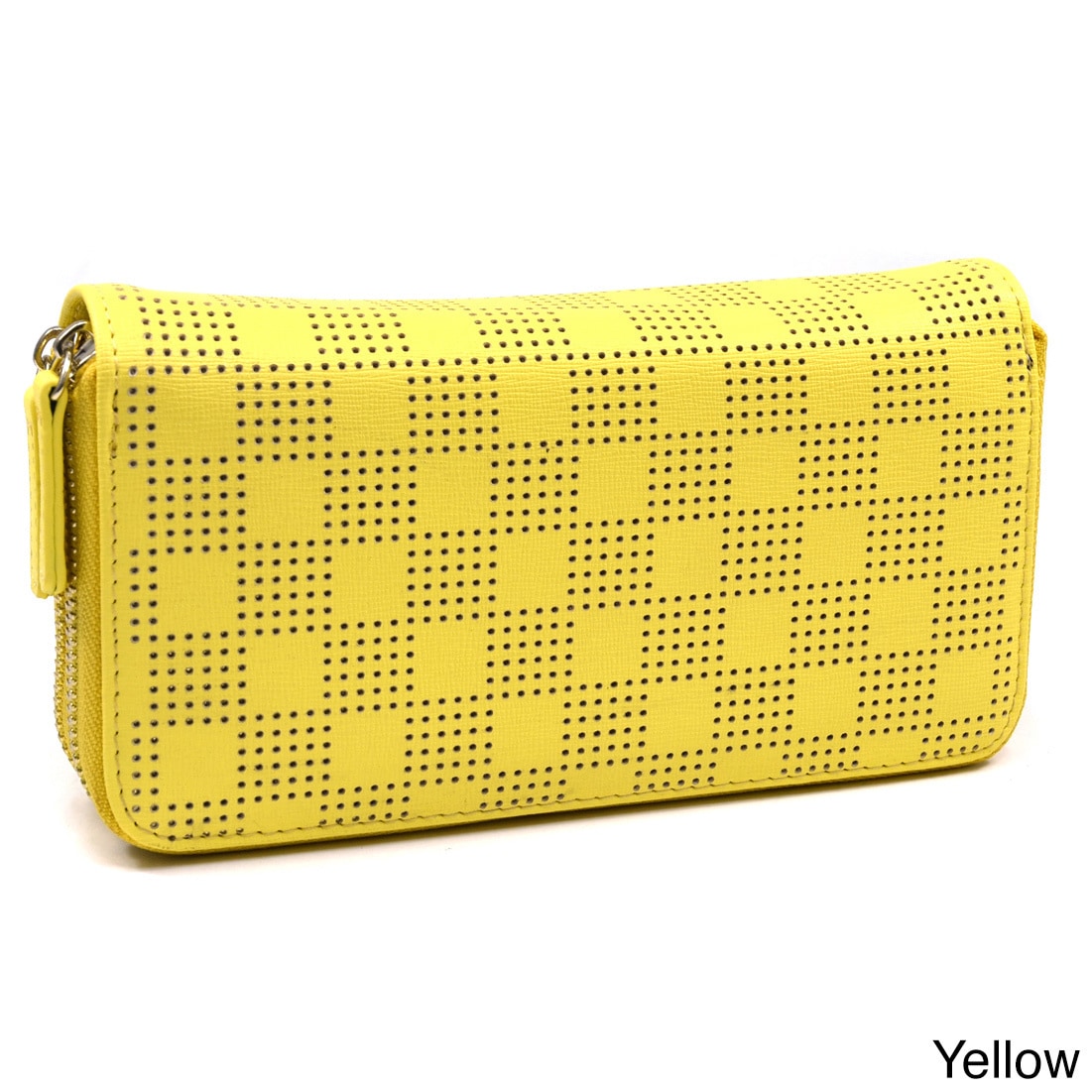 Isabelle Checkered Cut out Wallet