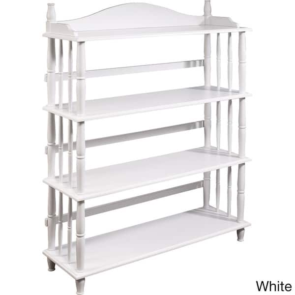 Shop Avenue Greene Daysha 4 Shelf Spindle Leg Bookcase Overstock