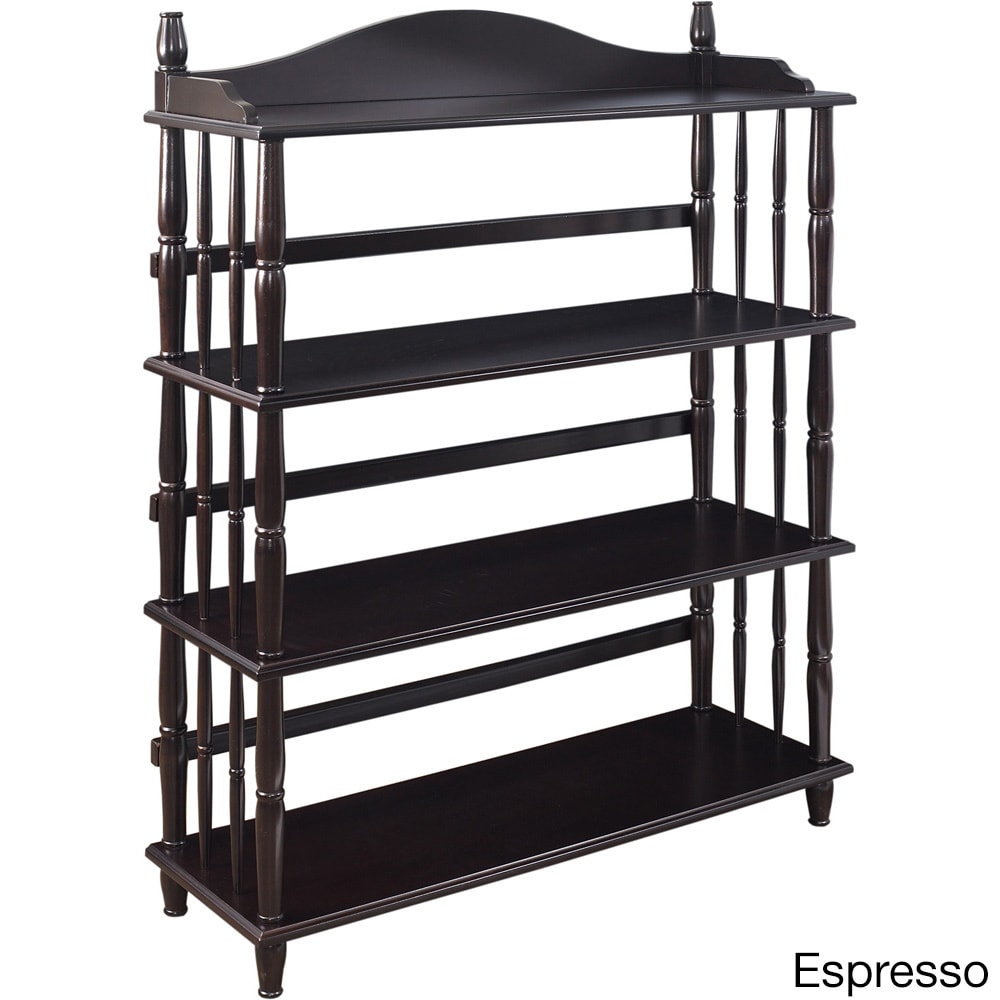 Daysha 4 shelf Spindle Leg Bookcase