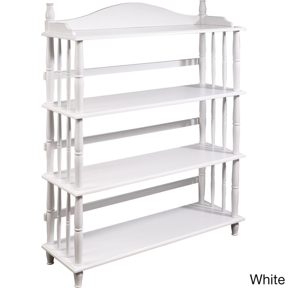 Daysha 4 shelf Spindle Leg Bookcase