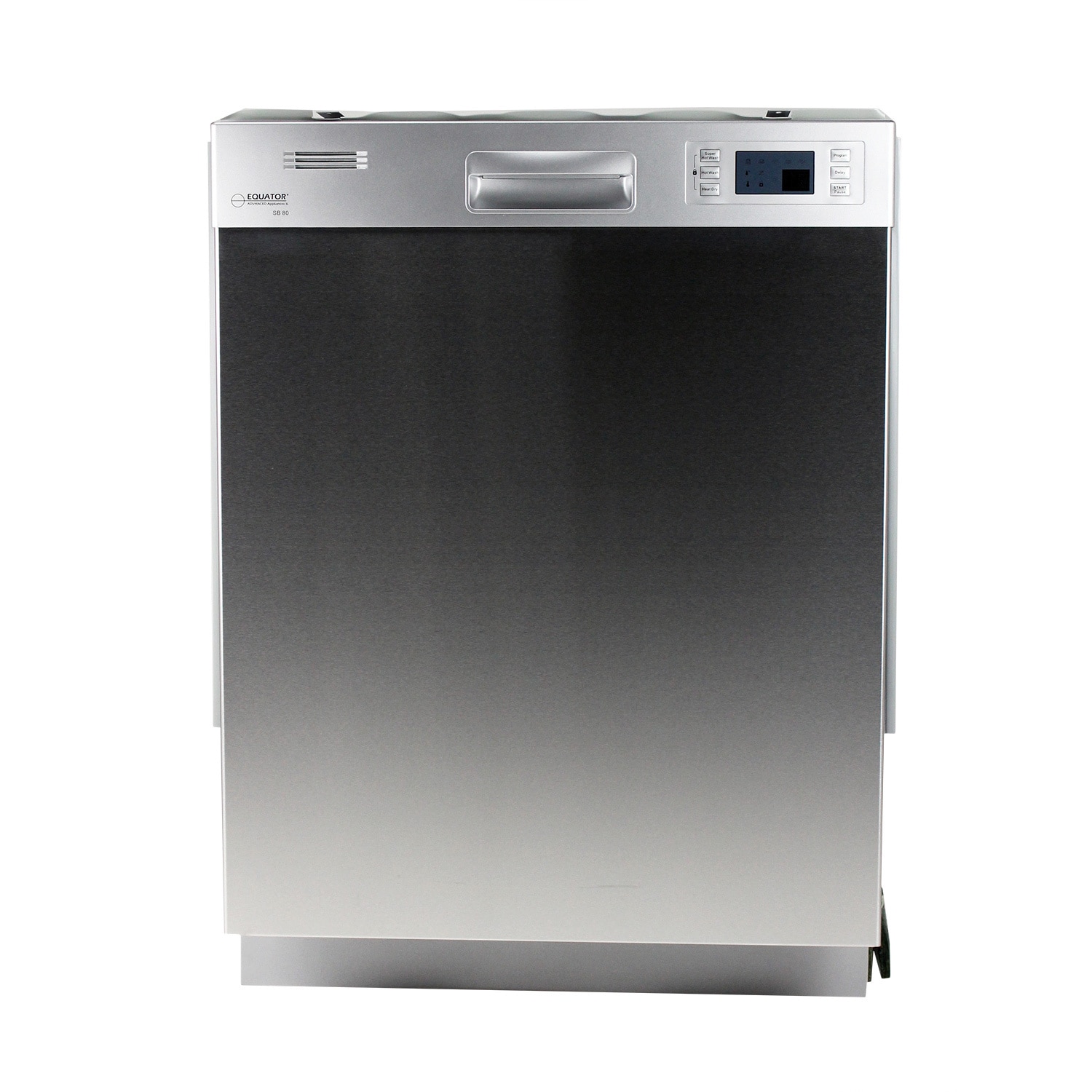 Equator Full sized Built in Silver Dishwasher