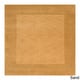 preview thumbnail 1 of 21, Hand Loomed Odessa Solid Bordered Tone-On-Tone Wool Area Rug 9'9" Square - Sand - Square