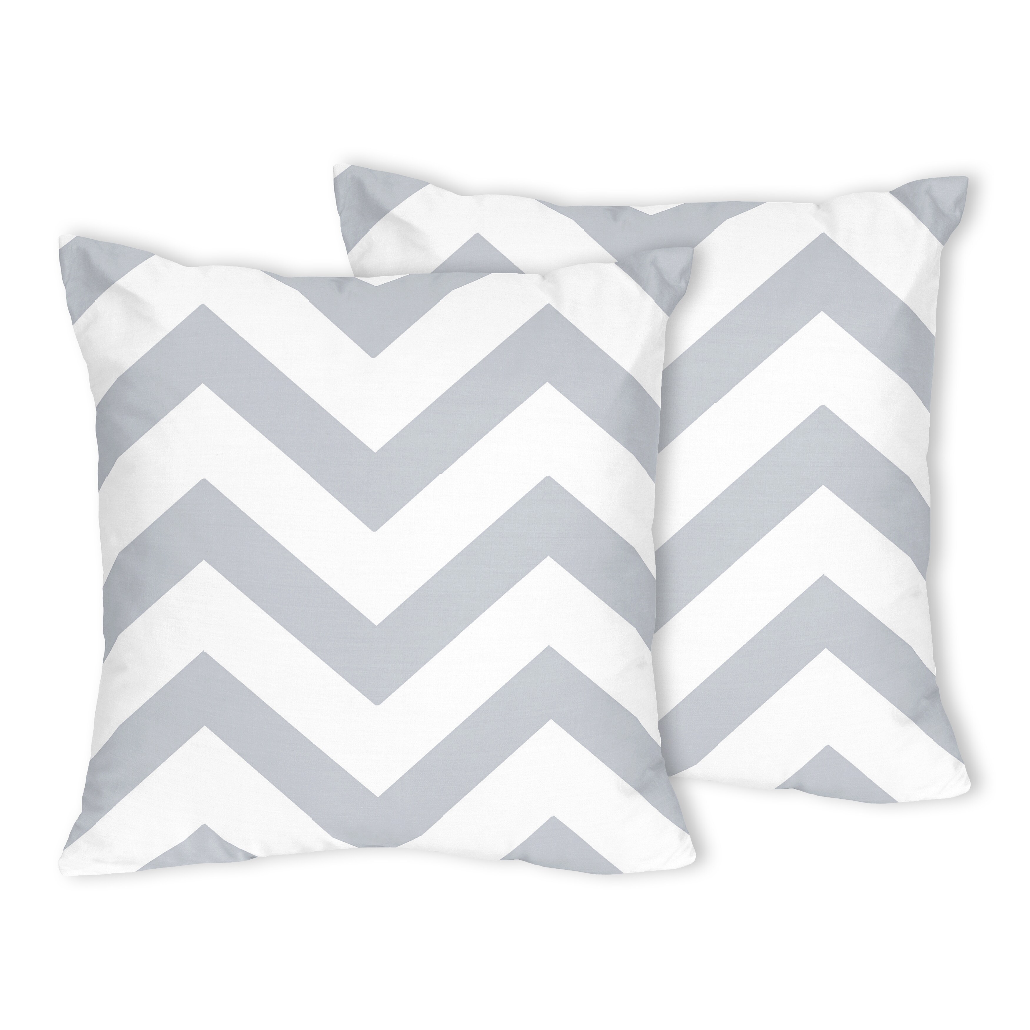 Shop Sweet Jojo Designs Zig Zag Grey And White Chevron Throw