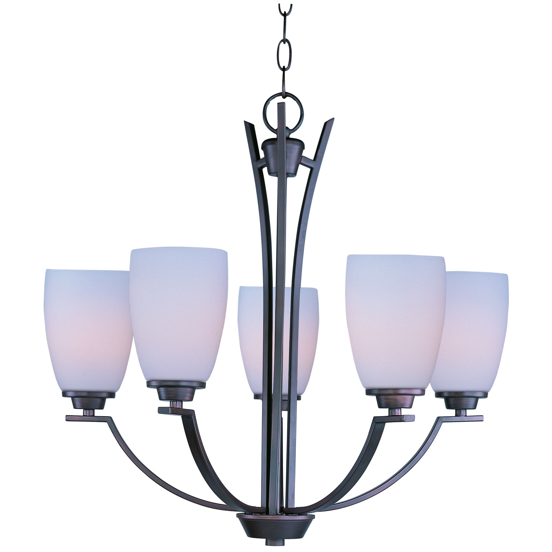 Maxim Rocco 5-light Oil Rubbed Bronze Chandelier (OIl Rubbed Bronze) - Chandeliers For Bedrooms by Overstock.com