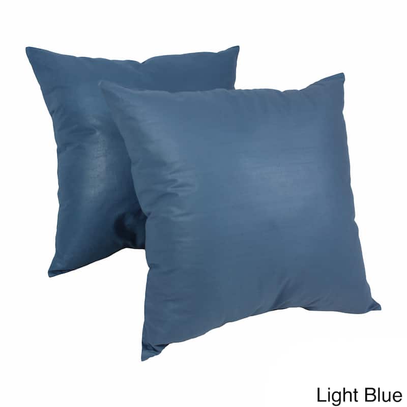 Blazing Needles Chintz 20-inch Throw Pillow (Set of 2) - Baby Blue
