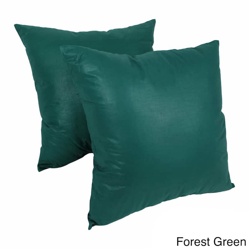 Blazing Needles Chintz 20-inch Throw Pillow (Set of 2) - Forest Green