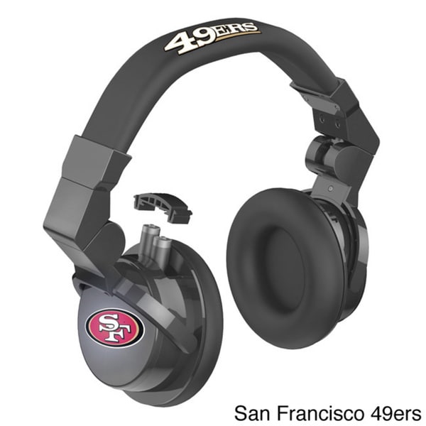 iHip Official NFL Team Pro DJ LED Light up Logo In line Microphone Headphones iHip Headphones