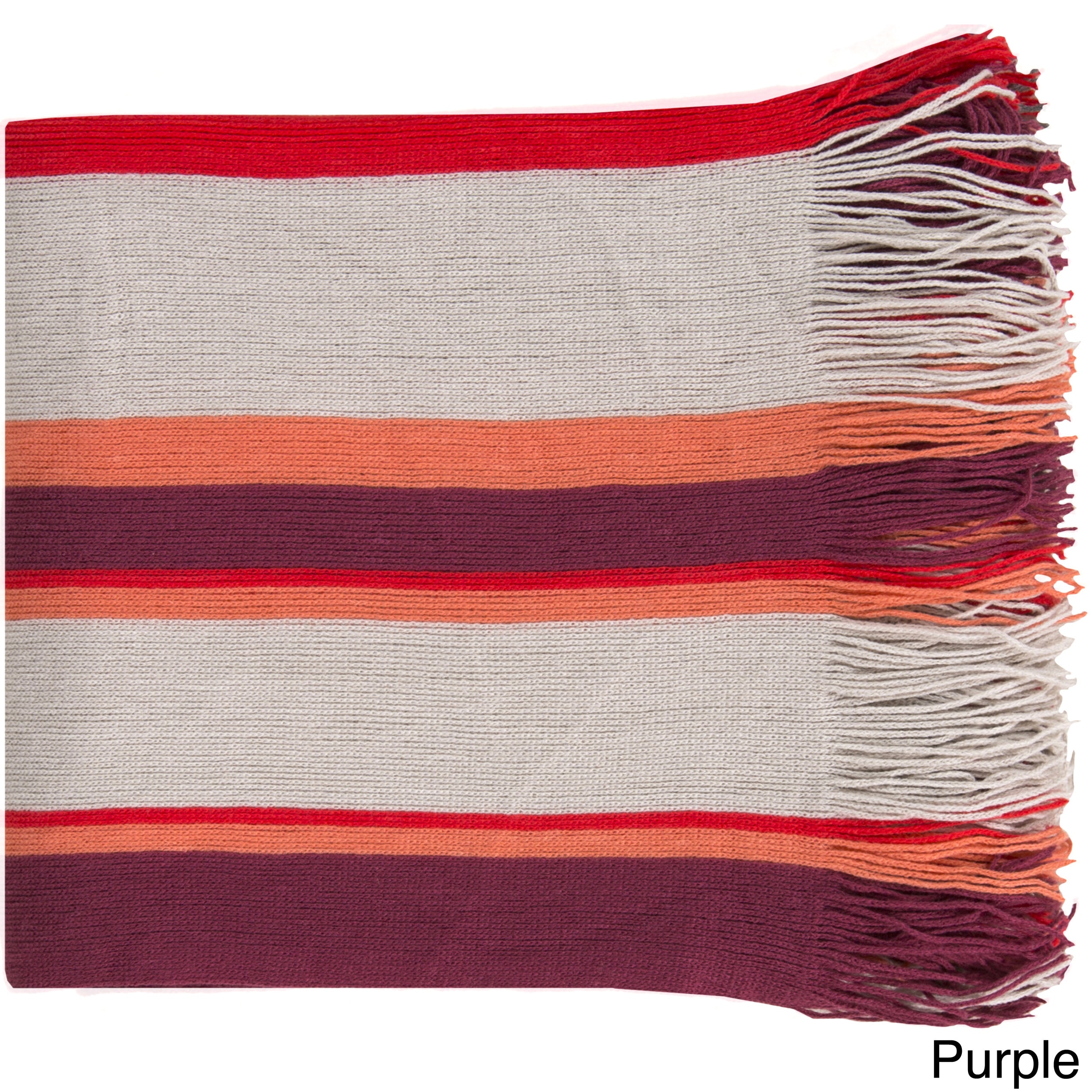 Corey Acrylic Woven Striped 50x60 inch Throw