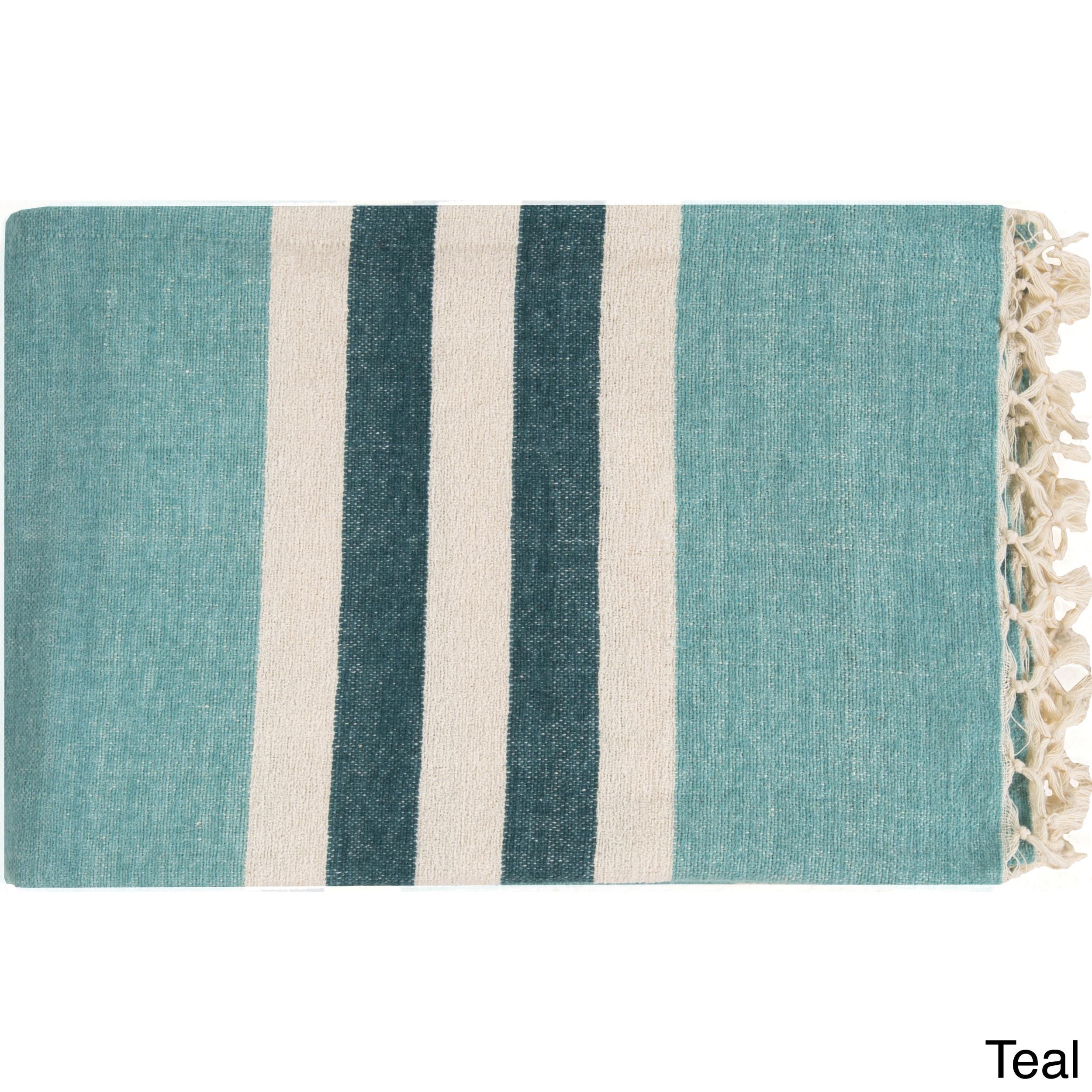 Troy Cotton Striped 50x70 inch Throw