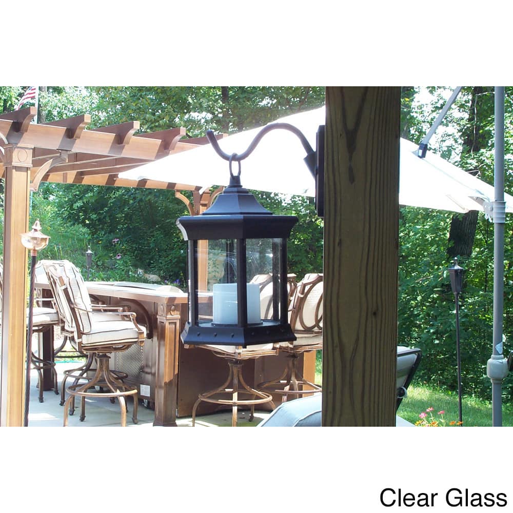 Solar Lantern Aluminum Outdoor Sconce