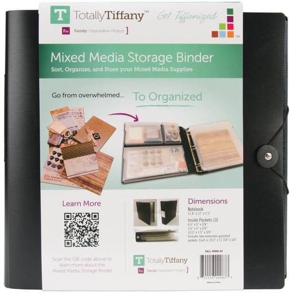 Totally-Tiffany Mixed Media Storage Binder - 11.8 X12 X2.5 - Bed Bath ...