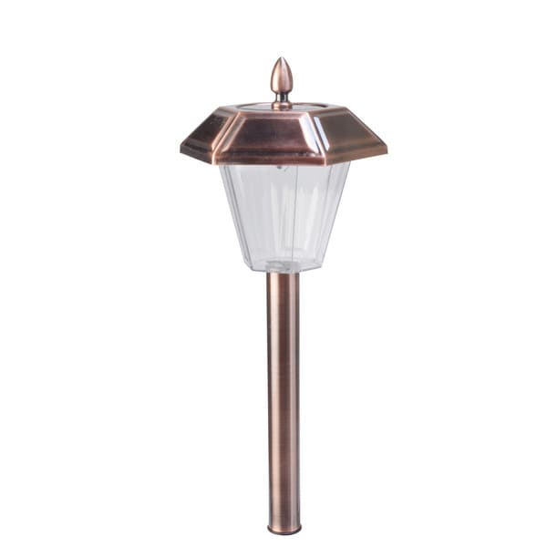 Moonrays Stafford 2X Brushed Copper Path Light, 4 pk   16096804