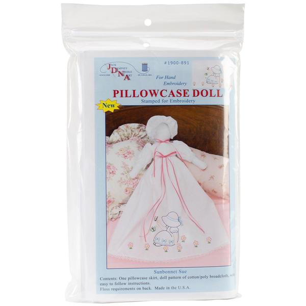 Shop Stamped White Pillowcase Doll Kit Sue Free Shipping
