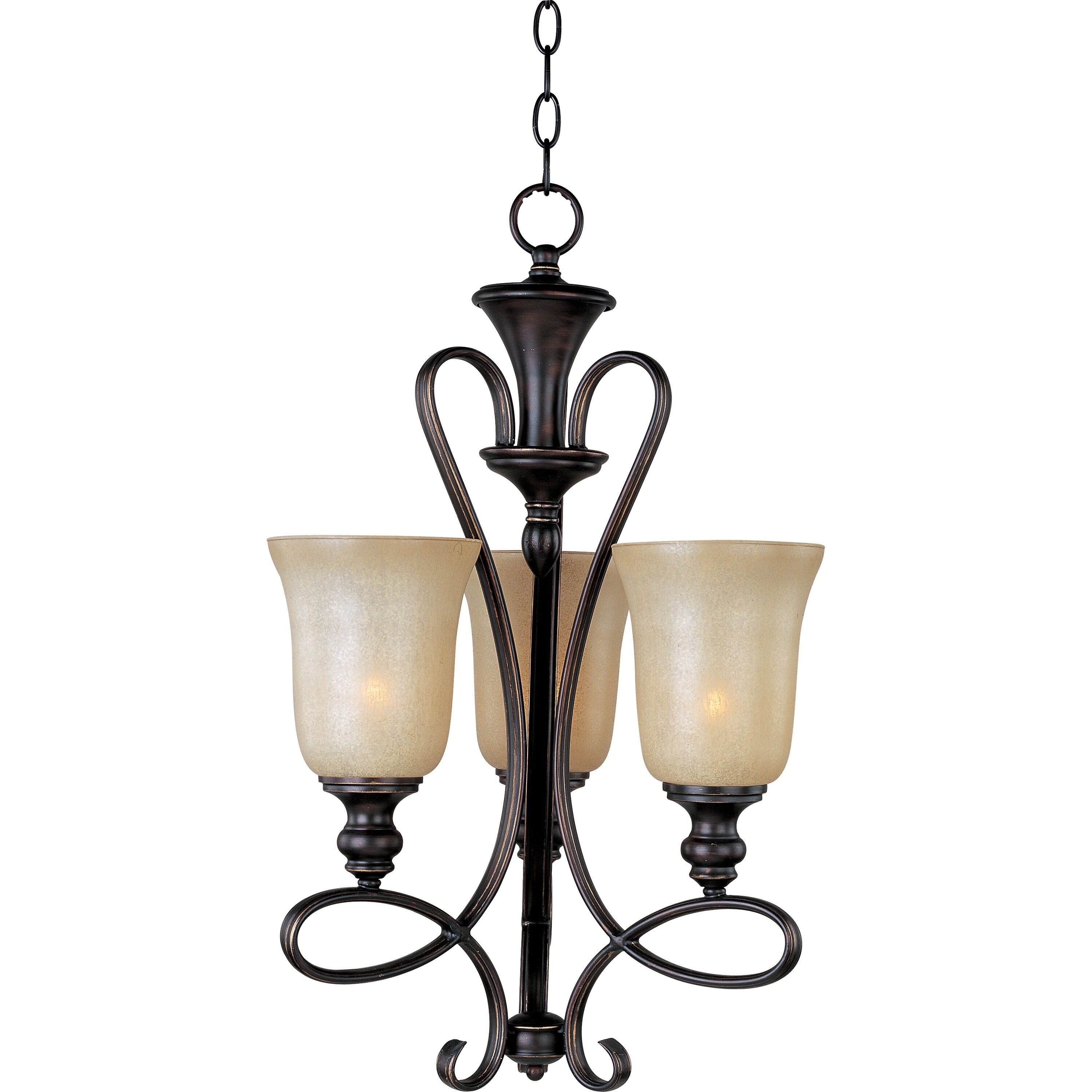 Maxim Infinity 3-light Oil Rubbed Bronze Chandelier (Infinity 3-Light Chandelier) - Chandeliers For Bedrooms by Overstock.com