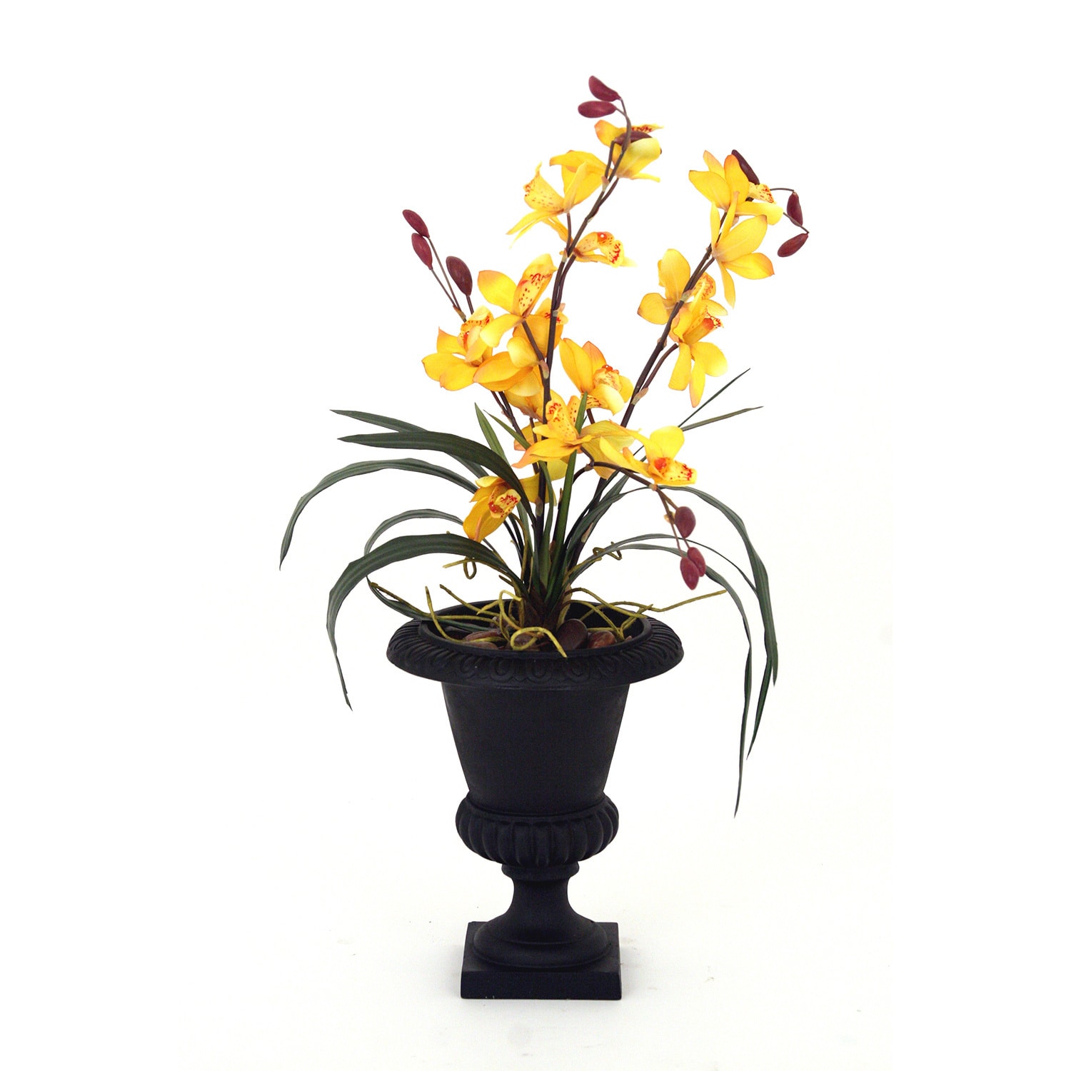 Tropical Deendrobium Orchid Silk Arrangement