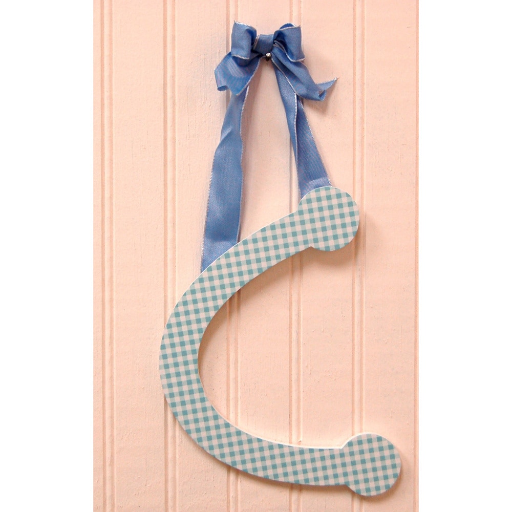 My Baby Sam Blue Gingham Decorative Lettering