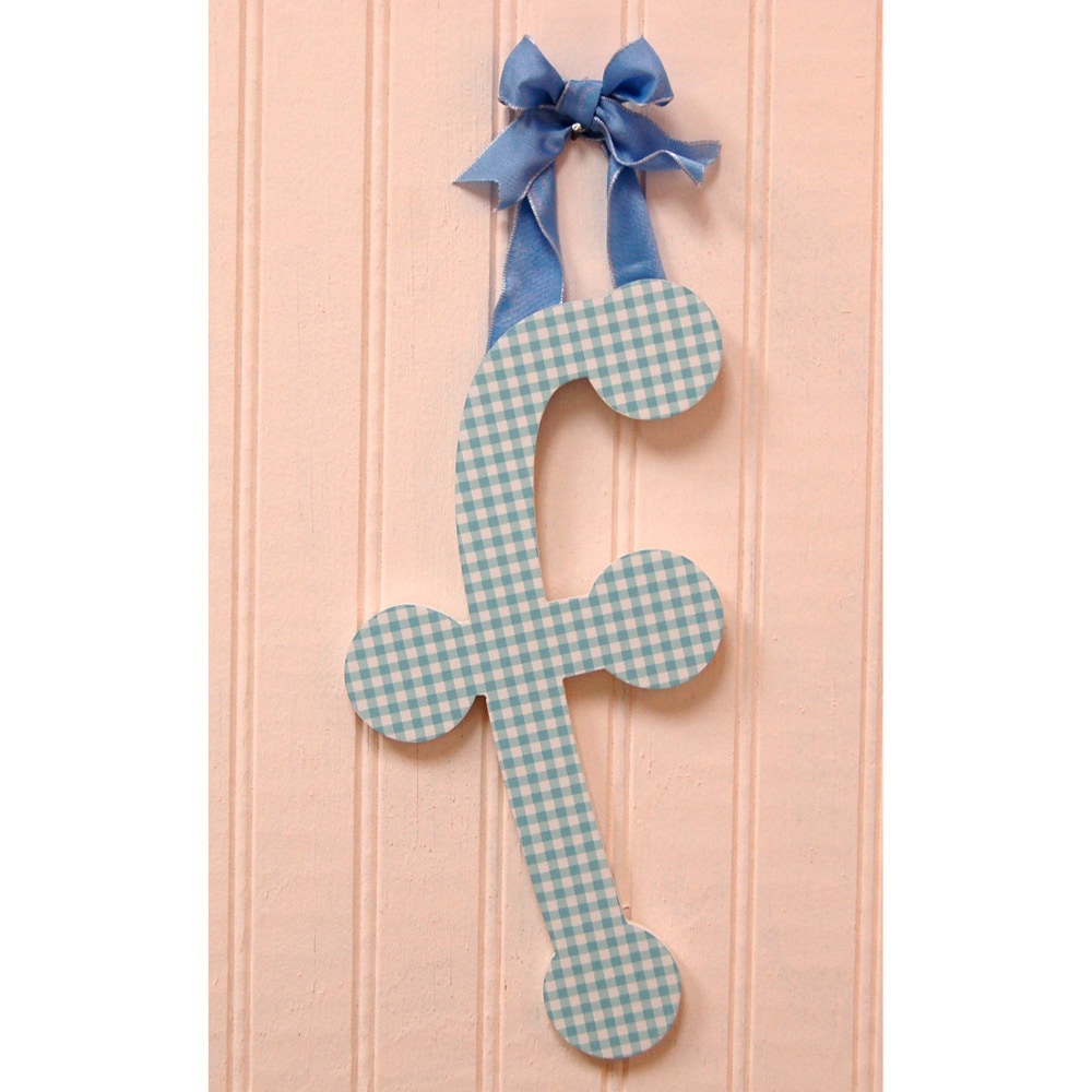 My Baby Sam Blue Gingham Decorative Lettering