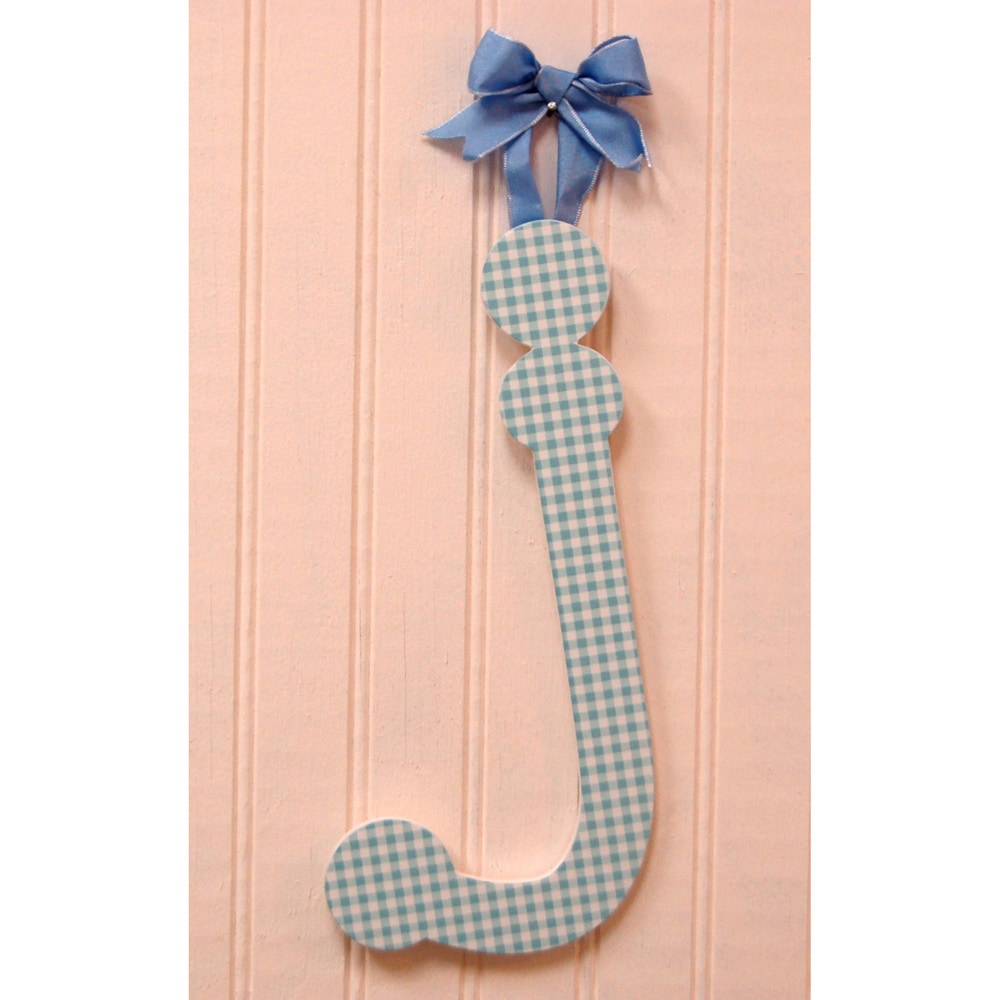 My Baby Sam Blue Gingham Decorative Lettering