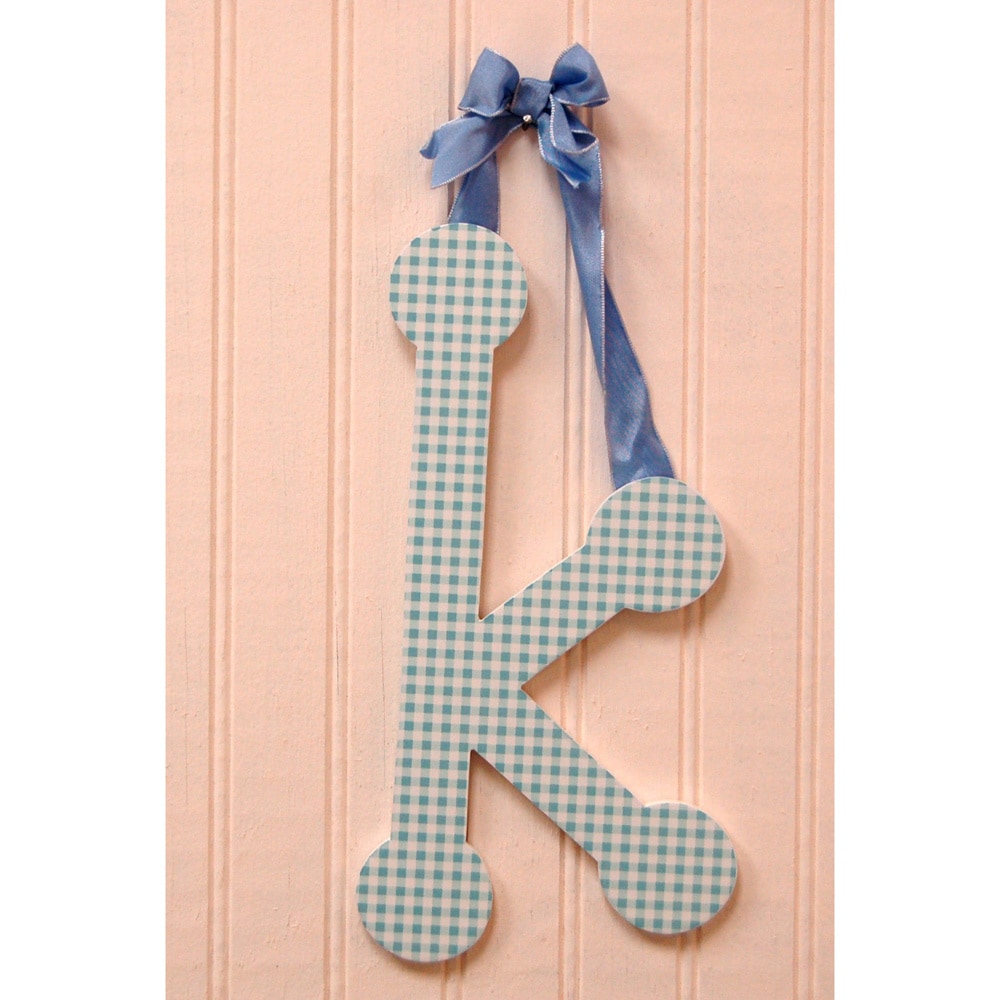 My Baby Sam Blue Gingham Decorative Lettering