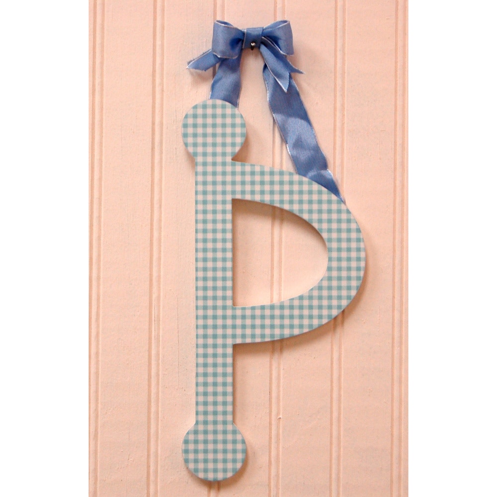 My Baby Sam Blue Gingham Decorative Lettering