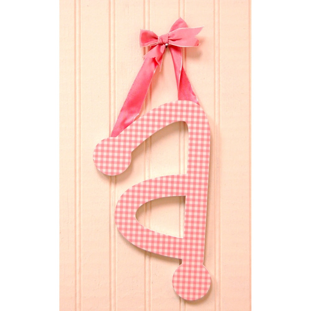 My Baby Sam Pink Gingham Decorative Lettering