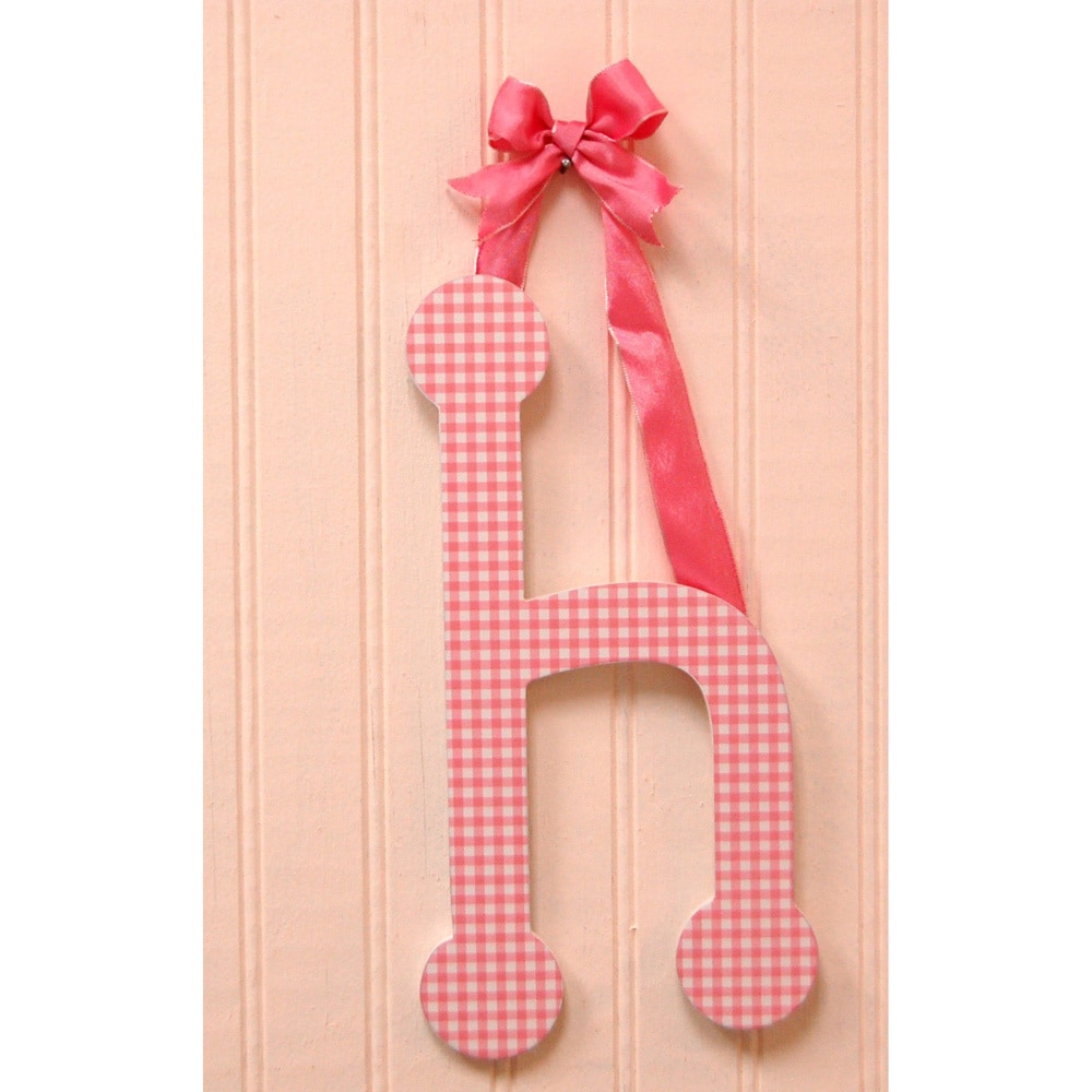 My Baby Sam Pink Gingham Decorative Lettering