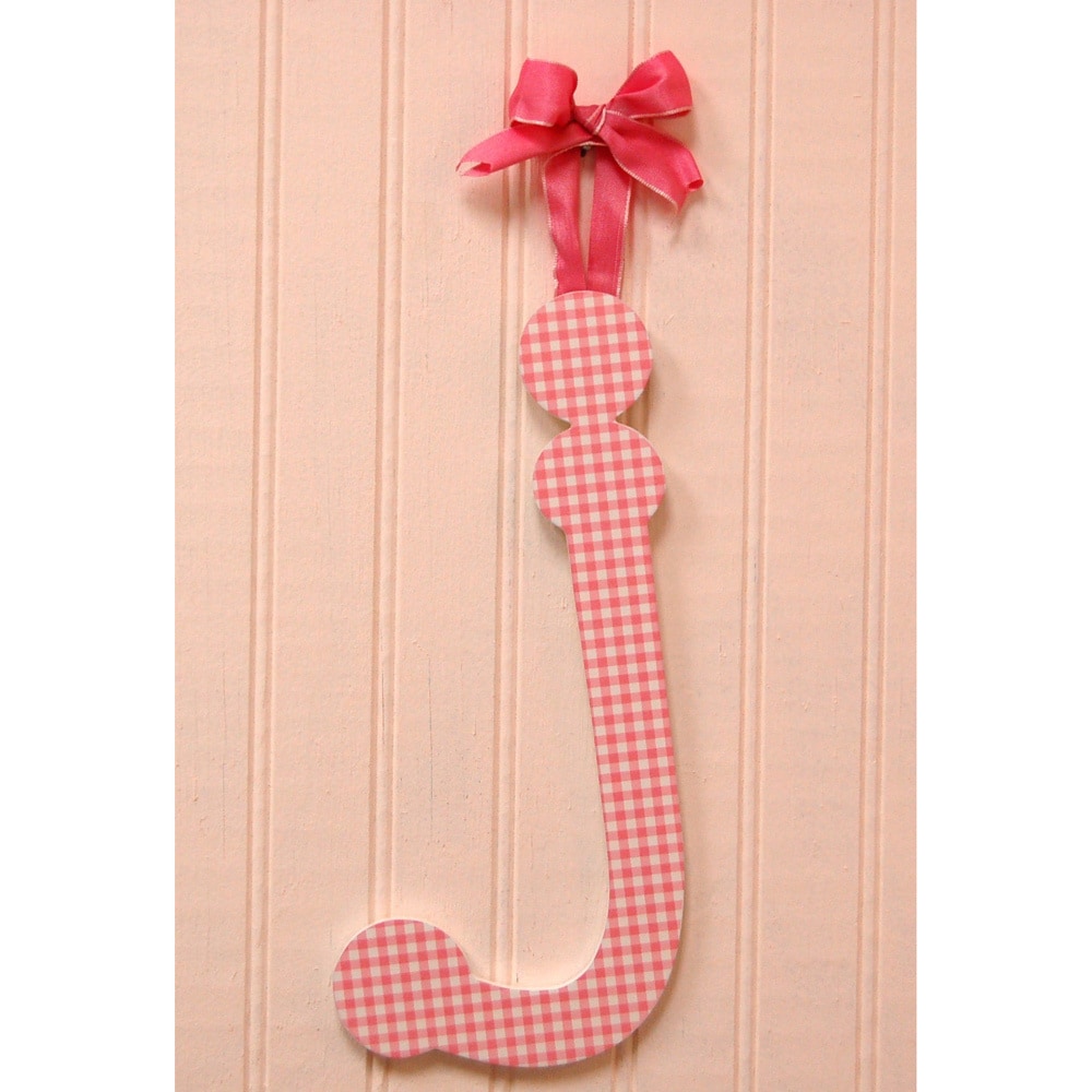 My Baby Sam Pink Gingham Decorative Lettering