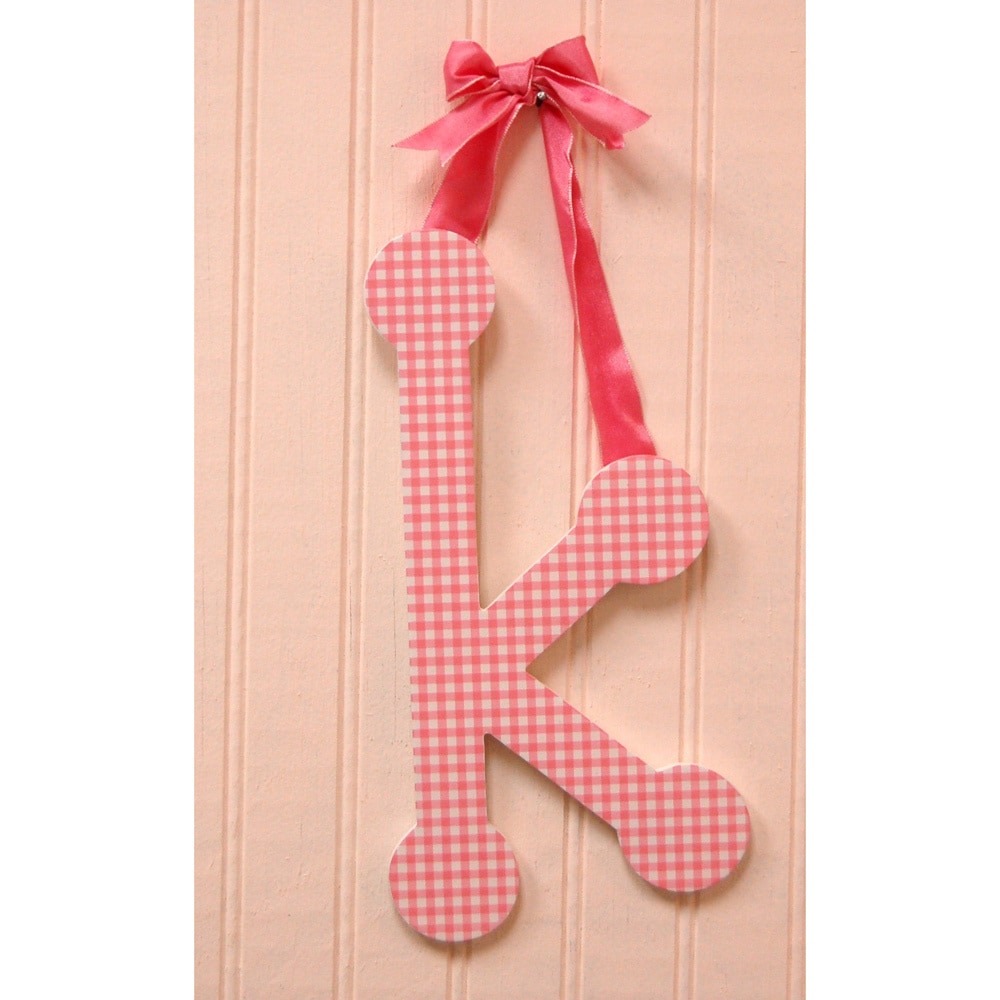 My Baby Sam Pink Gingham Decorative Lettering