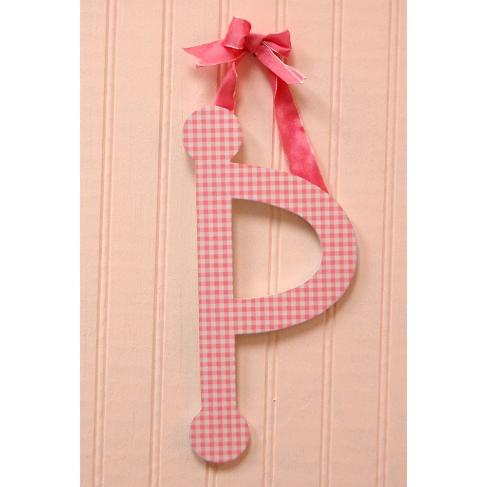 My Baby Sam Pink Gingham Decorative Lettering