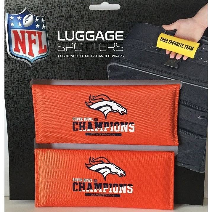 The Original Patented Luggage Spotter Nfl Denver Broncos Handle Wraps (set Of 2)