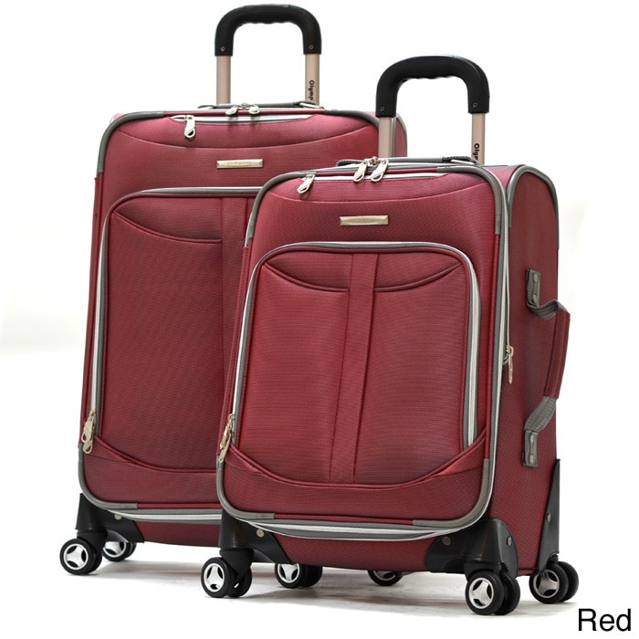 Olympia Tuscany 2 piece Expandable Spinner Luggage Set