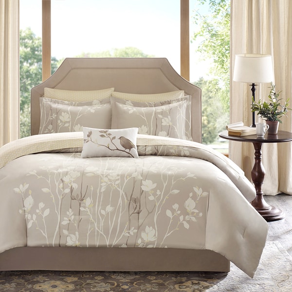 Madison Park Essentials Sonora Taupe Complete Comforter and Cotton ...