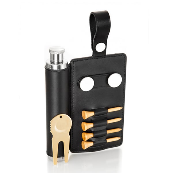 Shop HoleinOne Golf Accessories Kit and Flask Free Shipping On