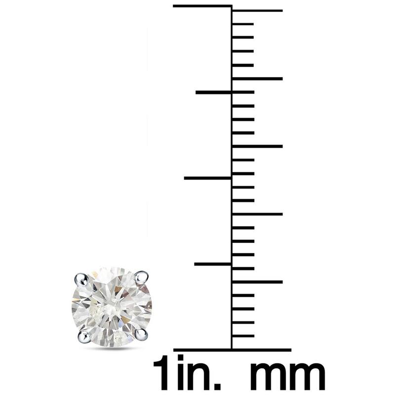 Auriya 1 1/2ctw Reversible Hearts & Arrows Diamond and Pearl Stud Earrings Platinum - White