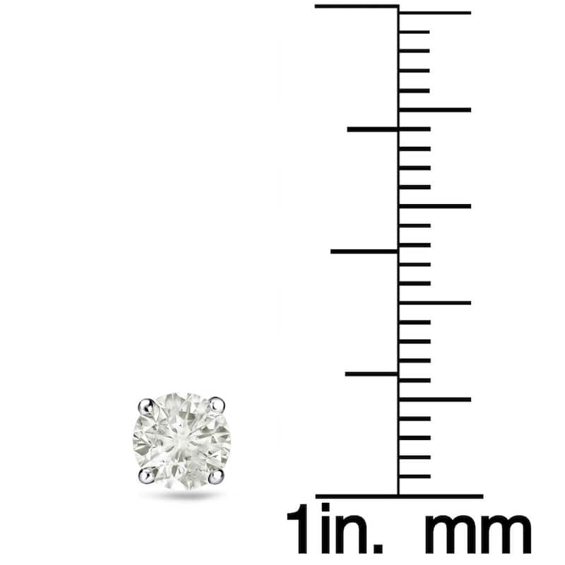 Auriya 1ctw Reversible Diamond and Pearl Stud Earrings 14k Gold (J-K, SI1-SI2)