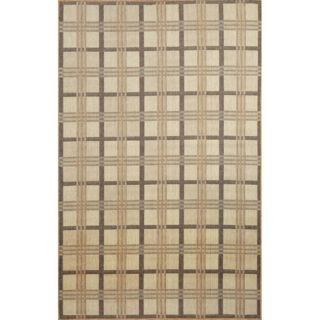 Liora Manne Checkered Outdoor Rug (4'11X7'6) - 4'11" x 7'6"