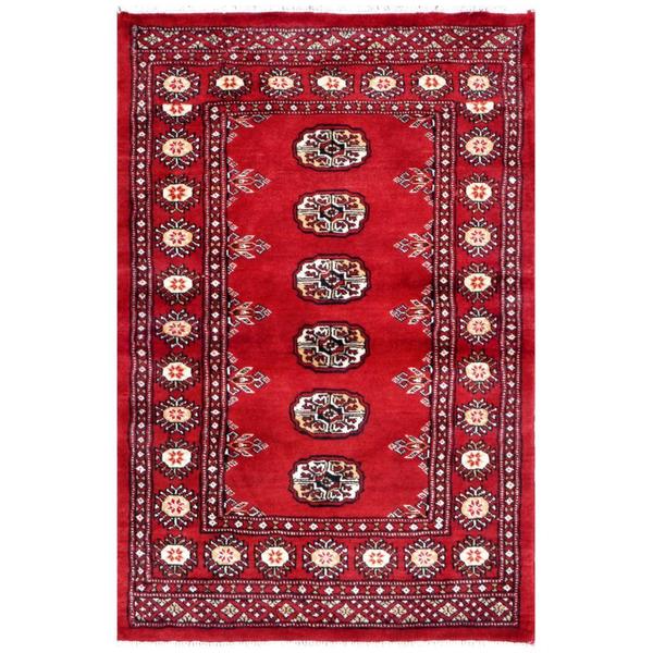 Handmade Bokhara Wool Rug (Pakistan) - 2'7 x 3'10