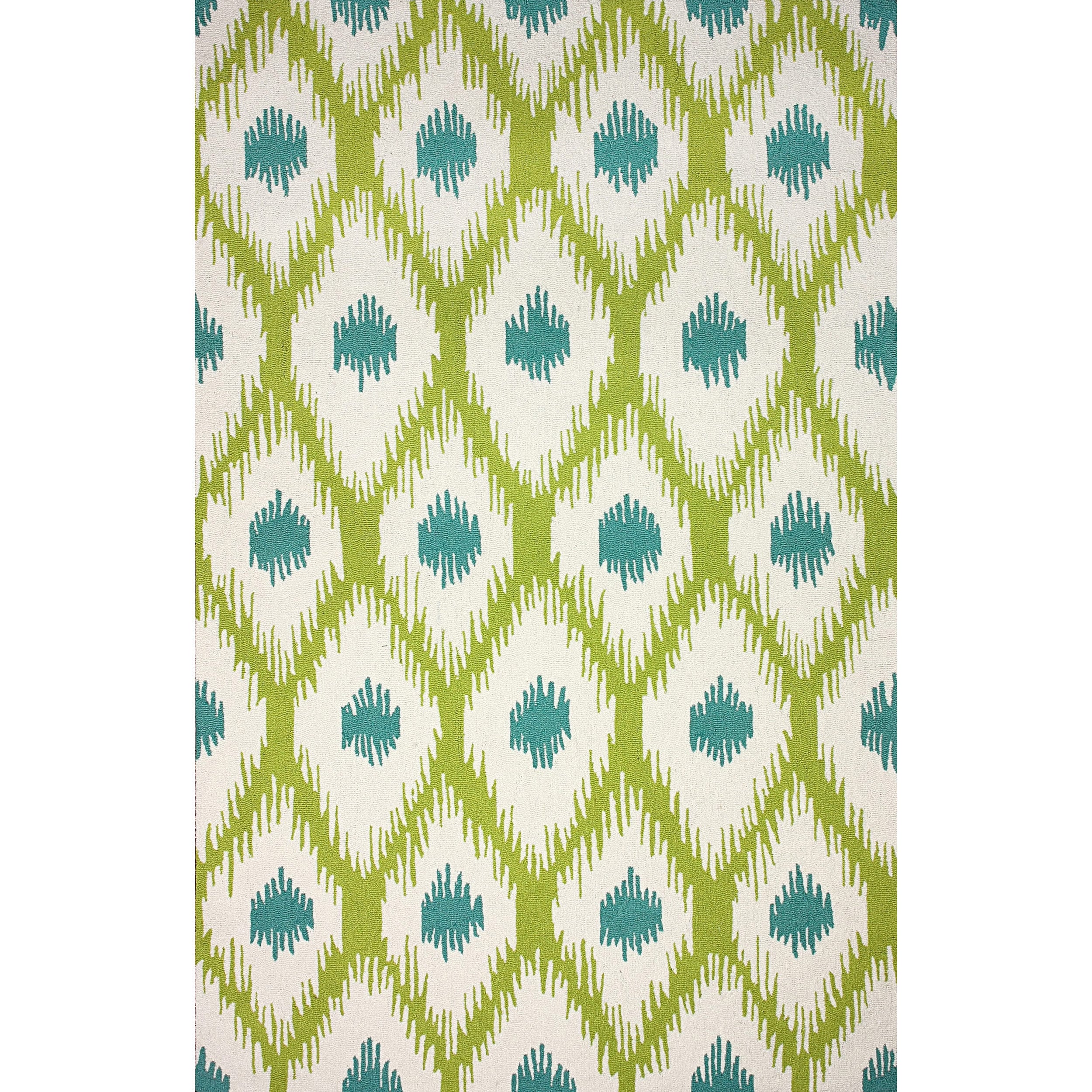 Nuloom Hand hooked Evangelina Lime Rug (7 6 X 9 6)