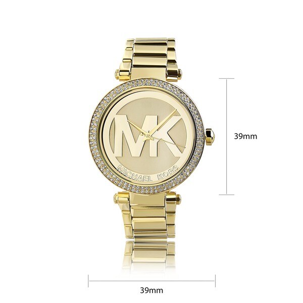 michael kors logo gold