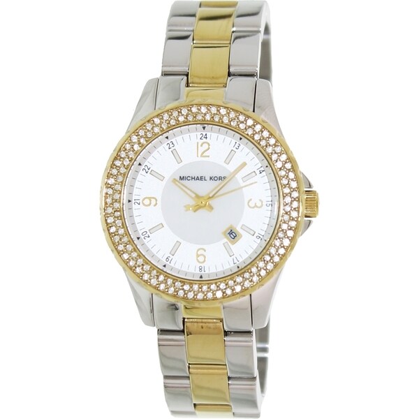 Shop Michael Kors Women's MK5584 'Madison' Mini Two-Tone Glitz Watch ...