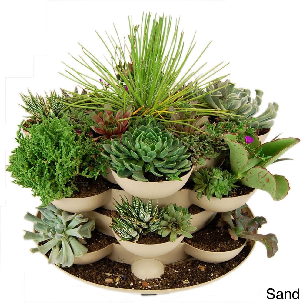 Stack   Grow Stackable Terracotta Garden Planter