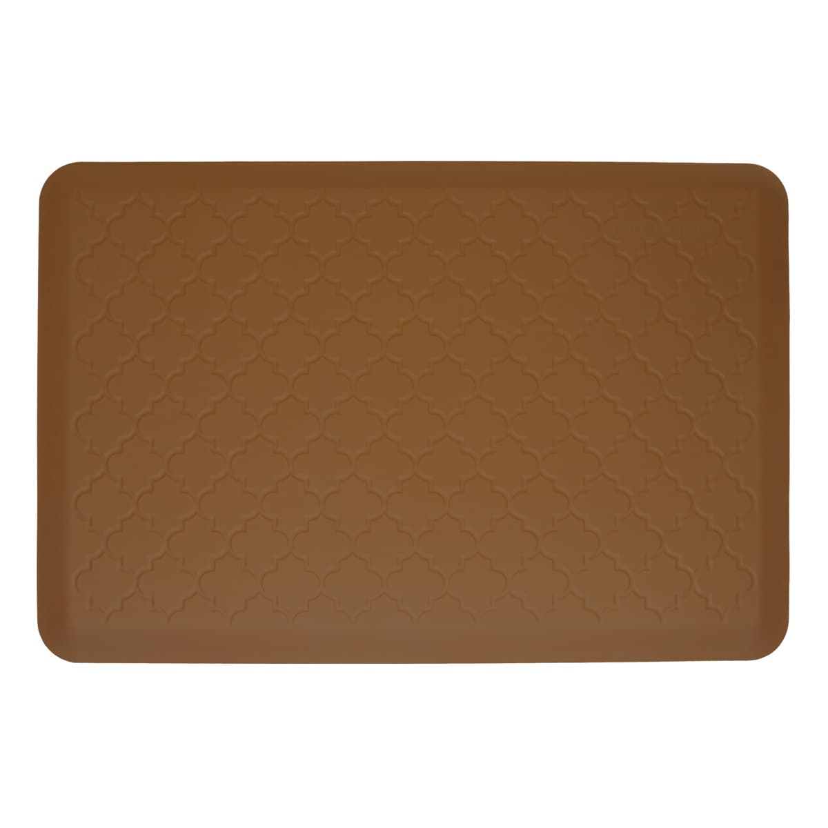 Wellnessmats Trellis Tan Motif Mat (36 Inches X 24 Inches)