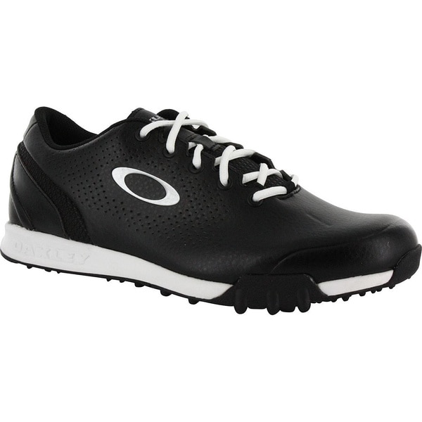 Shop Oakley Mens Black/White Ripcord Spikeless Golf Shoes - Free ...