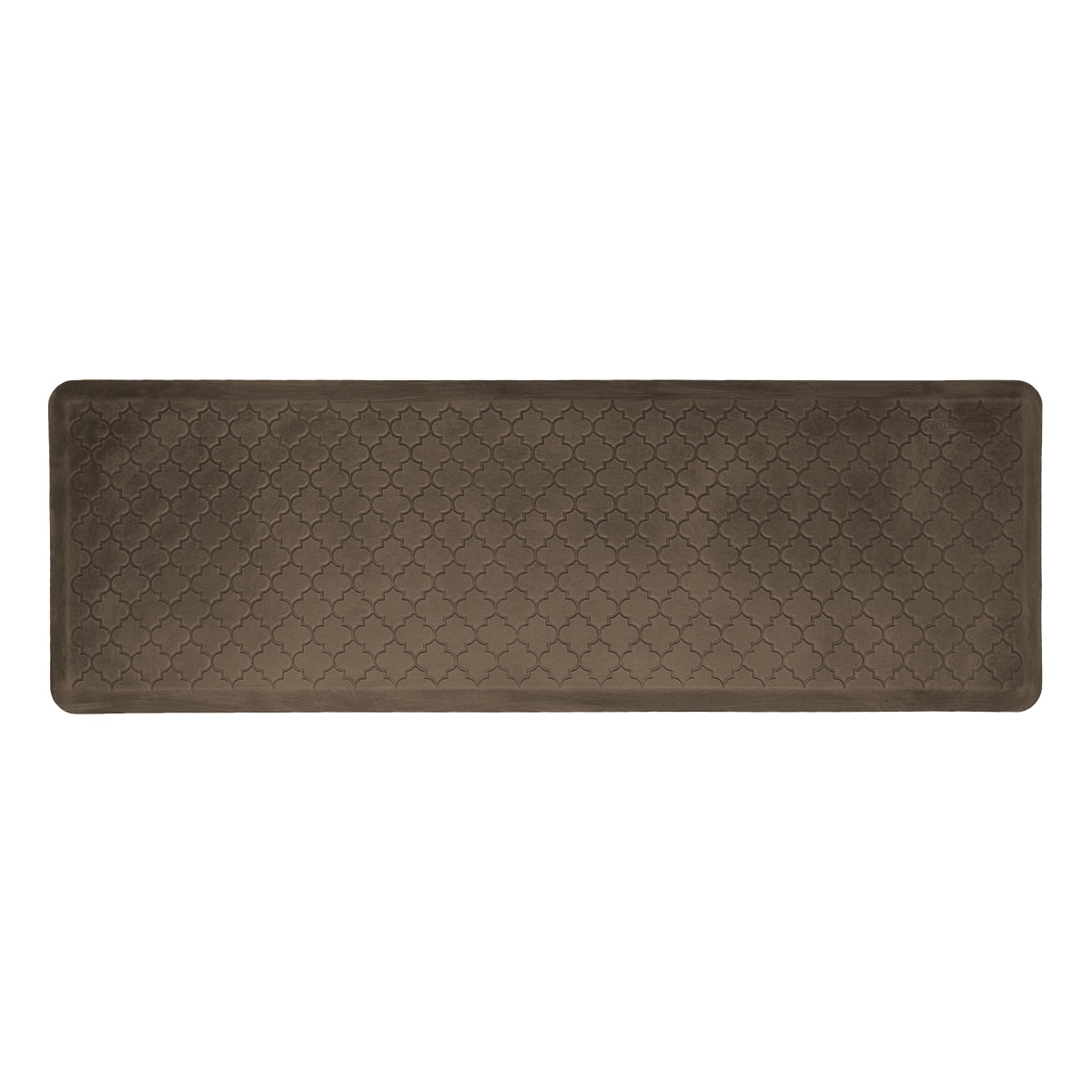 Wellnessmats Trellis Antique Dark Motif Mat (72 Inches X 24 Inches)