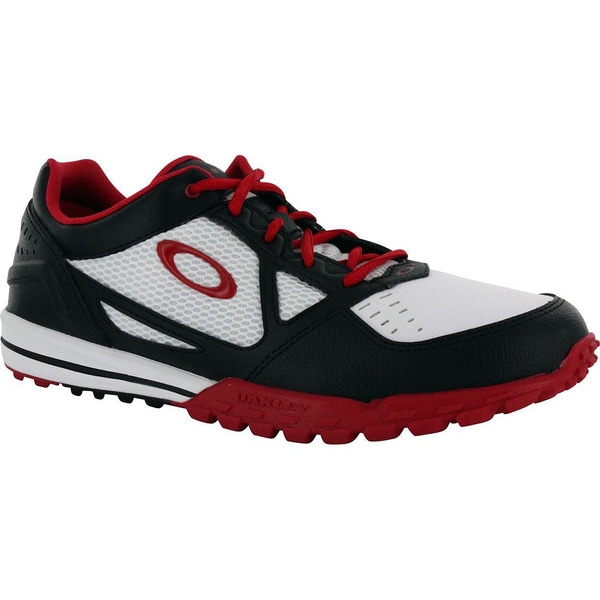 Oakley Men's White/Red/Black Sabre-2 Spikeless Golf Shoes - Free ...