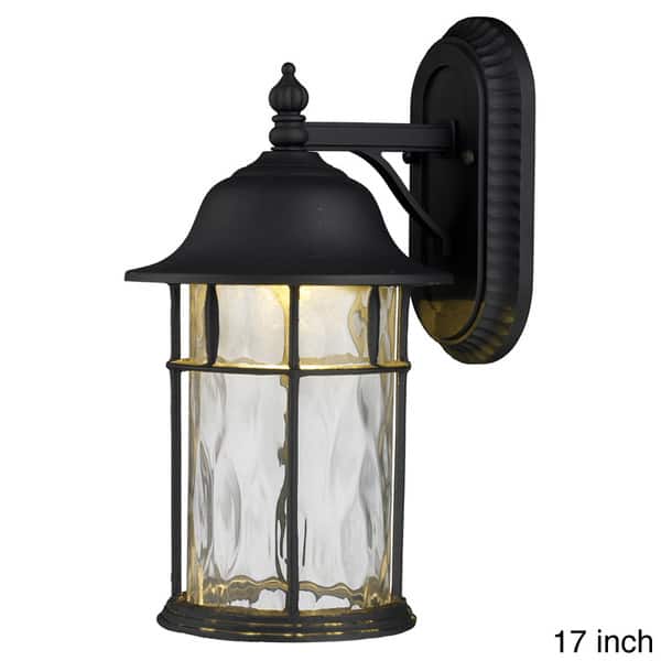 Elk Home Lapuente Matte Black With Water Glass Wall Sconce
