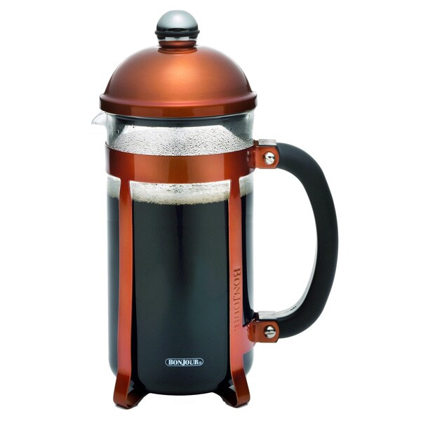 BonJour Coffee 8cup Copper Maximus French Press Free Shipping Today