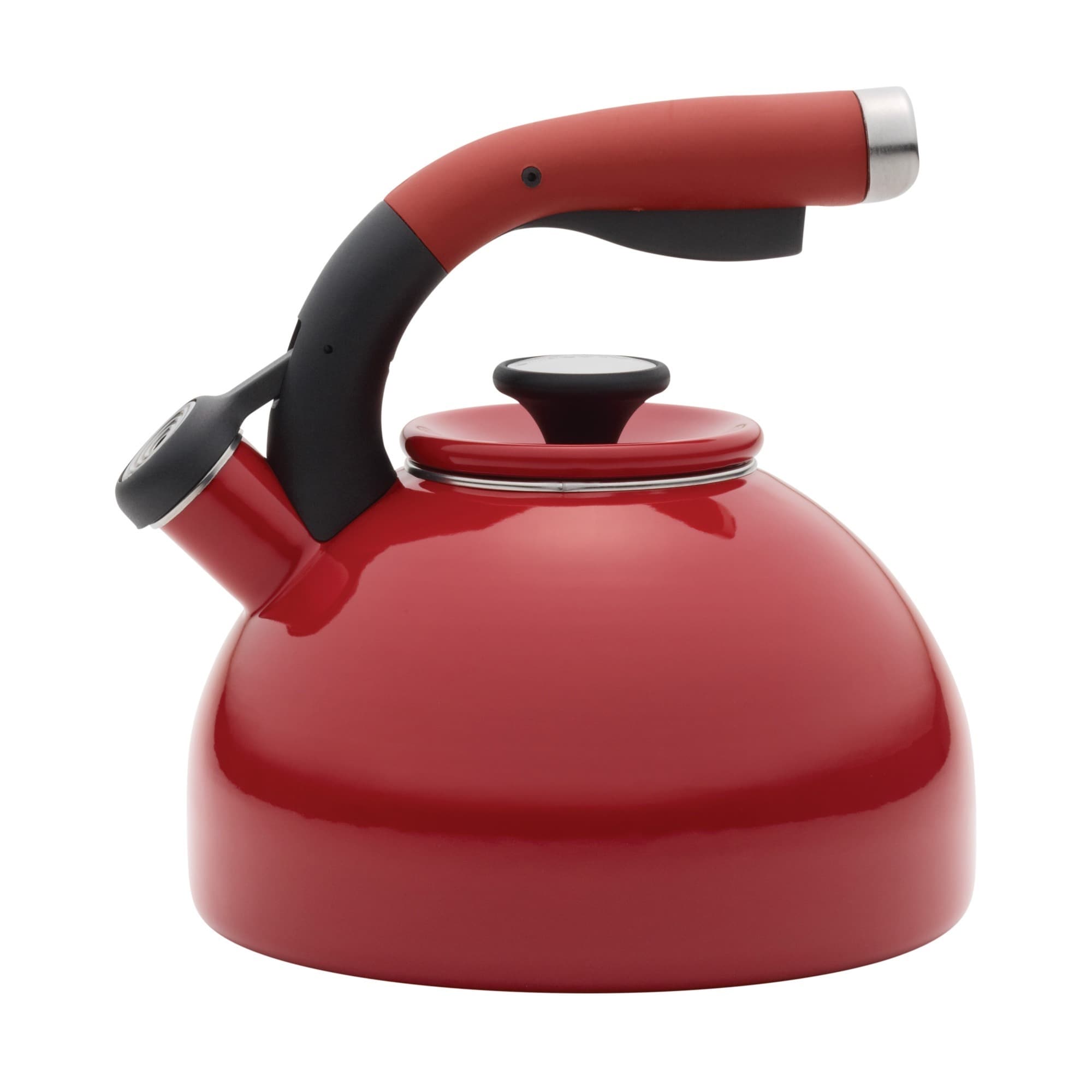 Red Morning Bird Teakettle 